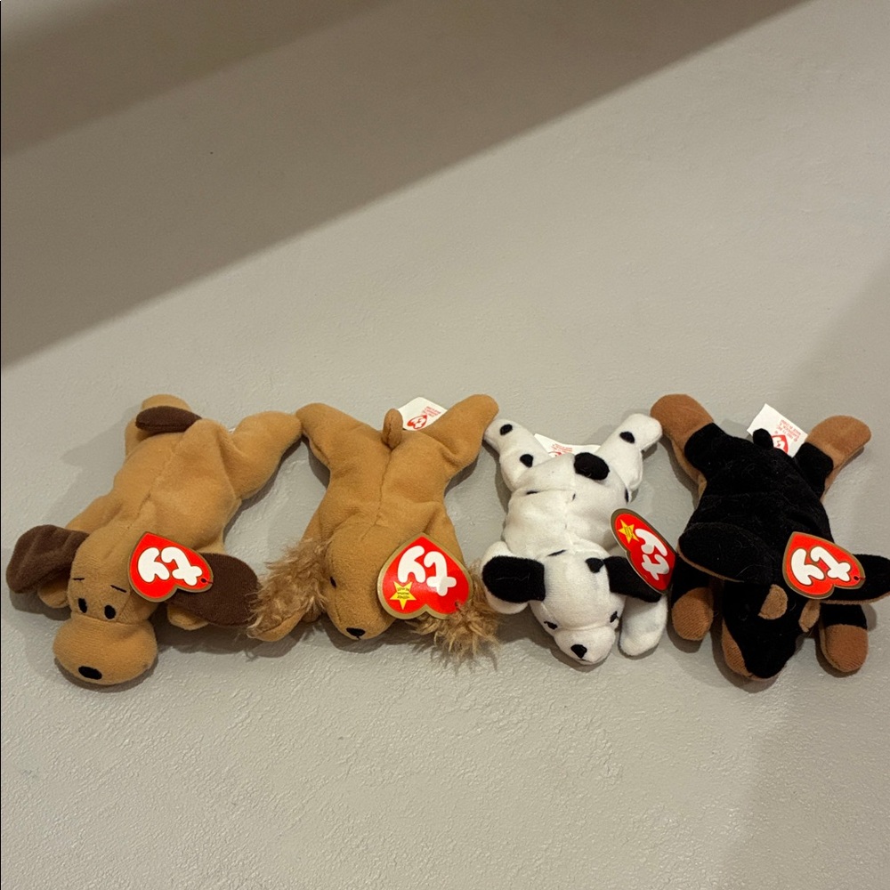 Ty mini Beanie Babies Plush Toy Collection - Dogs
